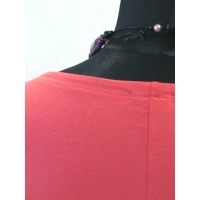 Bluzeczka Diana z pięknymi falbaniastymi rękawami - koralowa